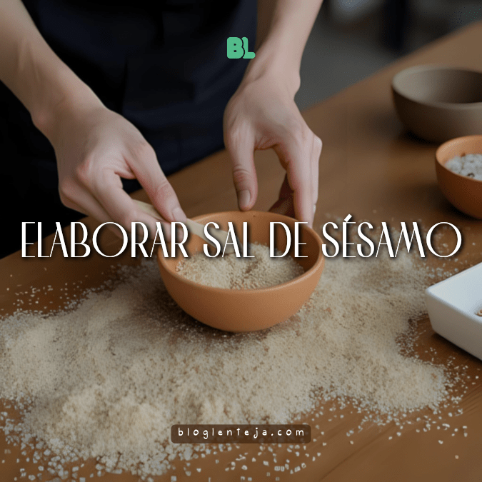 Elaborar sal de&nbsp;sésamo