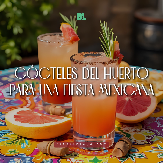 cócteles del huerto para una fiesta mexicana, bebidas alcoholicas para una fiesta mexicana