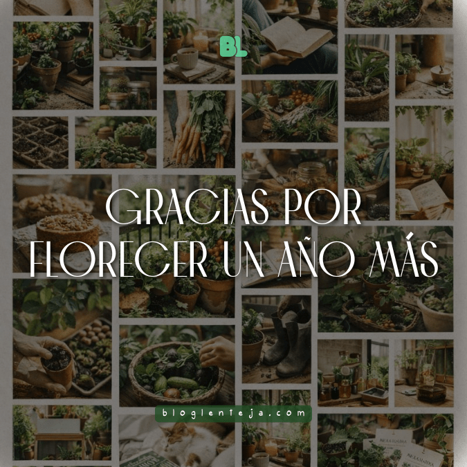 Cierre de año en Blog Lenteja y reflexión sobre huertos urbanos y vida consciente.