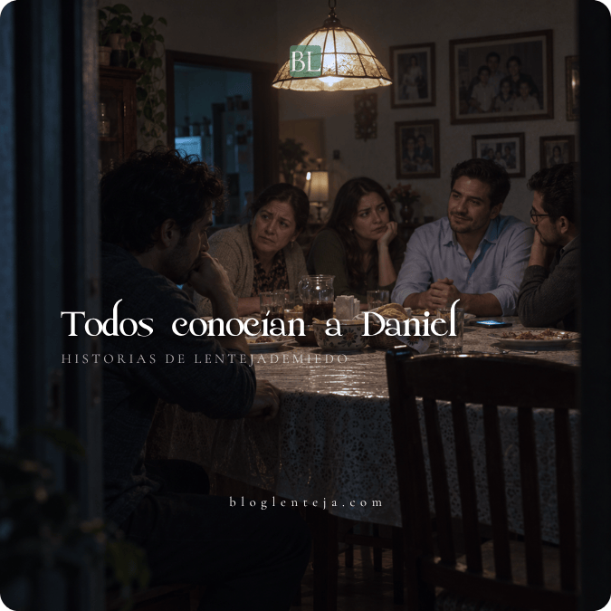 Julián permanece aislado durante una cena mientras su familia escucha a Daniel.
