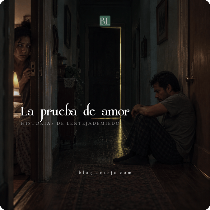 Una pareja permanece separada en dos habitaciones mientras una tercera puerta se abre al fondo de un pasillo oscuro.
